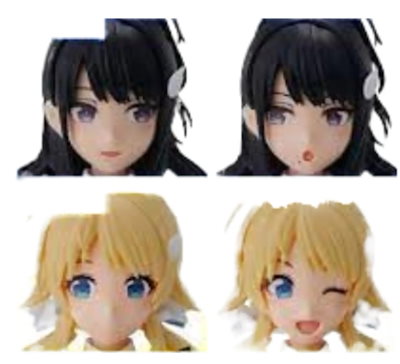 他サイト： バンダイ スピリッツ30MS アイドルマスター シャイニーカラーズ オプションヘアスタイル&フェイスパーツセット(風野灯織/八宮めぐる) 色分け済みプラモデルの商品画像