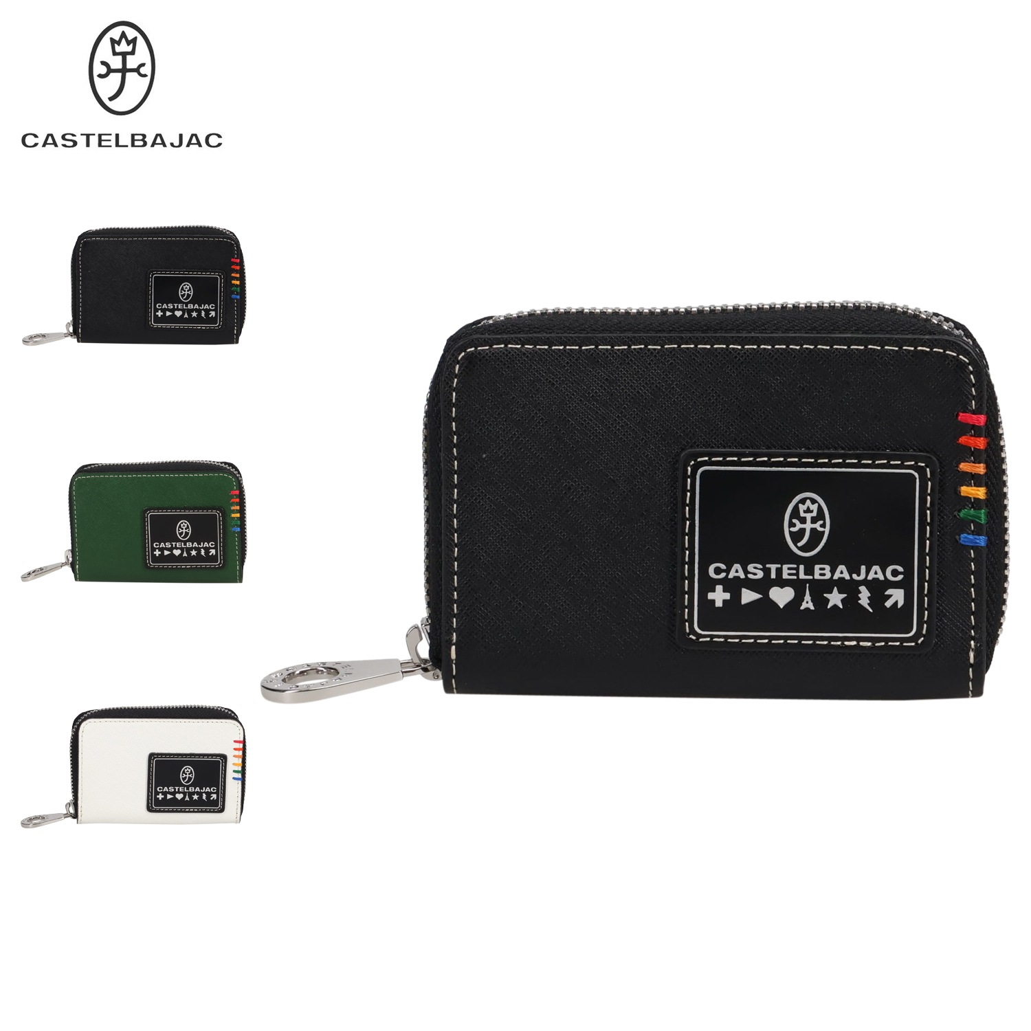 財布 小銭入れ コ パスケース 小物入れ メンズ レディース ラウンドファスナー 34611