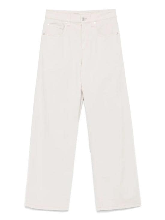 BRUNELLO CUCINELLI Women Denim Pants MH137P4021 C9443 WARM WHITE