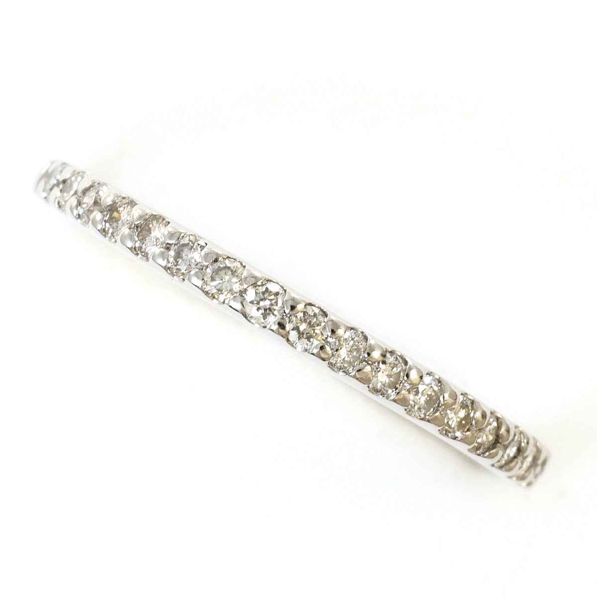 PT900 プラチナ リング・指輪 12号 ダイヤモンド 0.19 ct 総重量約1.5g 中古