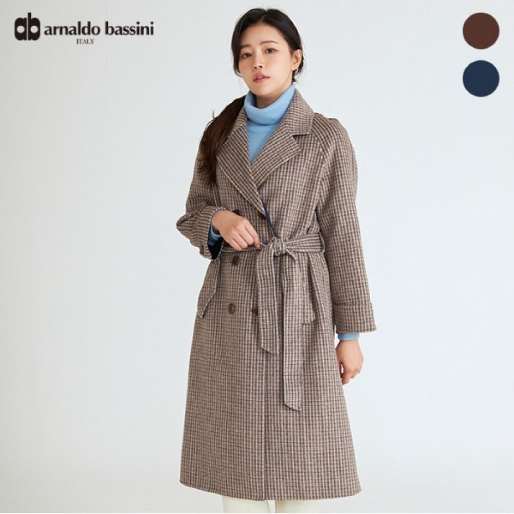 (アナルドバシーニ) (アナルドバシーニ) ダブルボタントレンチロングウールコート (AU11CT04M)