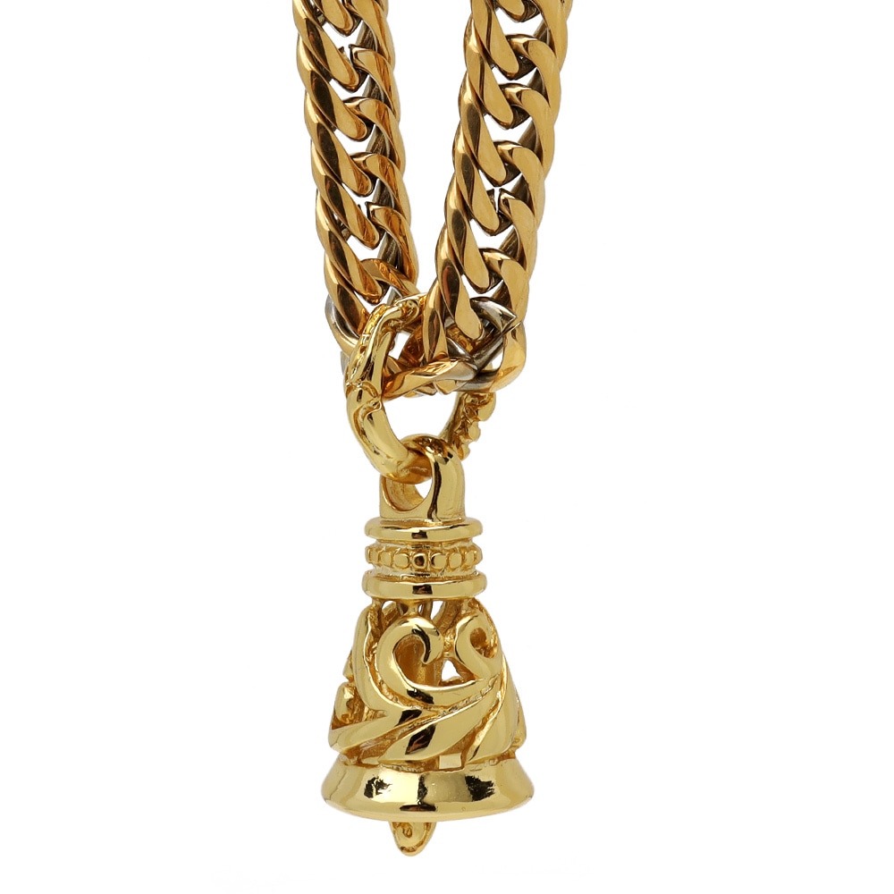 ステンレス ベルネックレス ゴールド [n617-gold] 6,486円