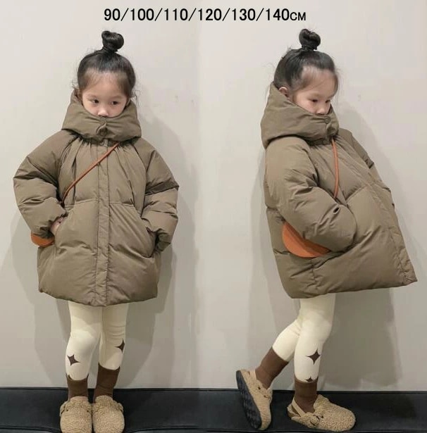 キッズダウンコート 可愛い 中綿 アウター ジュニア お出かけ ジャケット シンプル トップス 防風コート 子供服 ダウンコート 女の子 防寒コート 秋冬 ベビー服 キッズコート 通園 通学 中綿コー