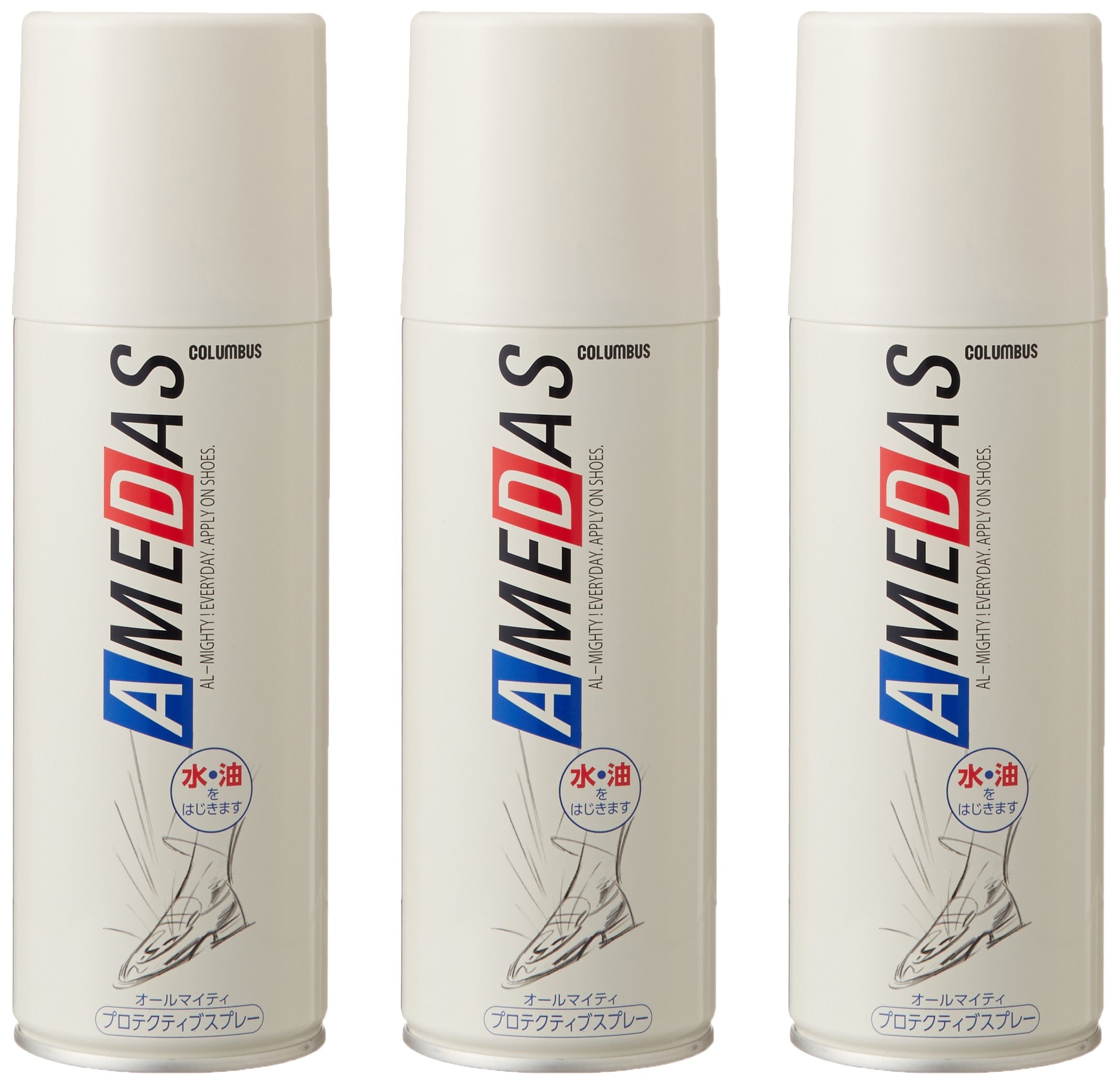 [コロンブス] アメダス防水スプレー 420ml まとめ買い 3本セット 100001 メンズ クリア 420ml×3本セット
