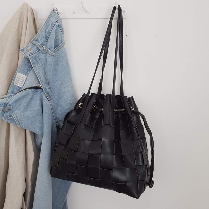 カントウィービングショルダーバッグバケットバッグ
