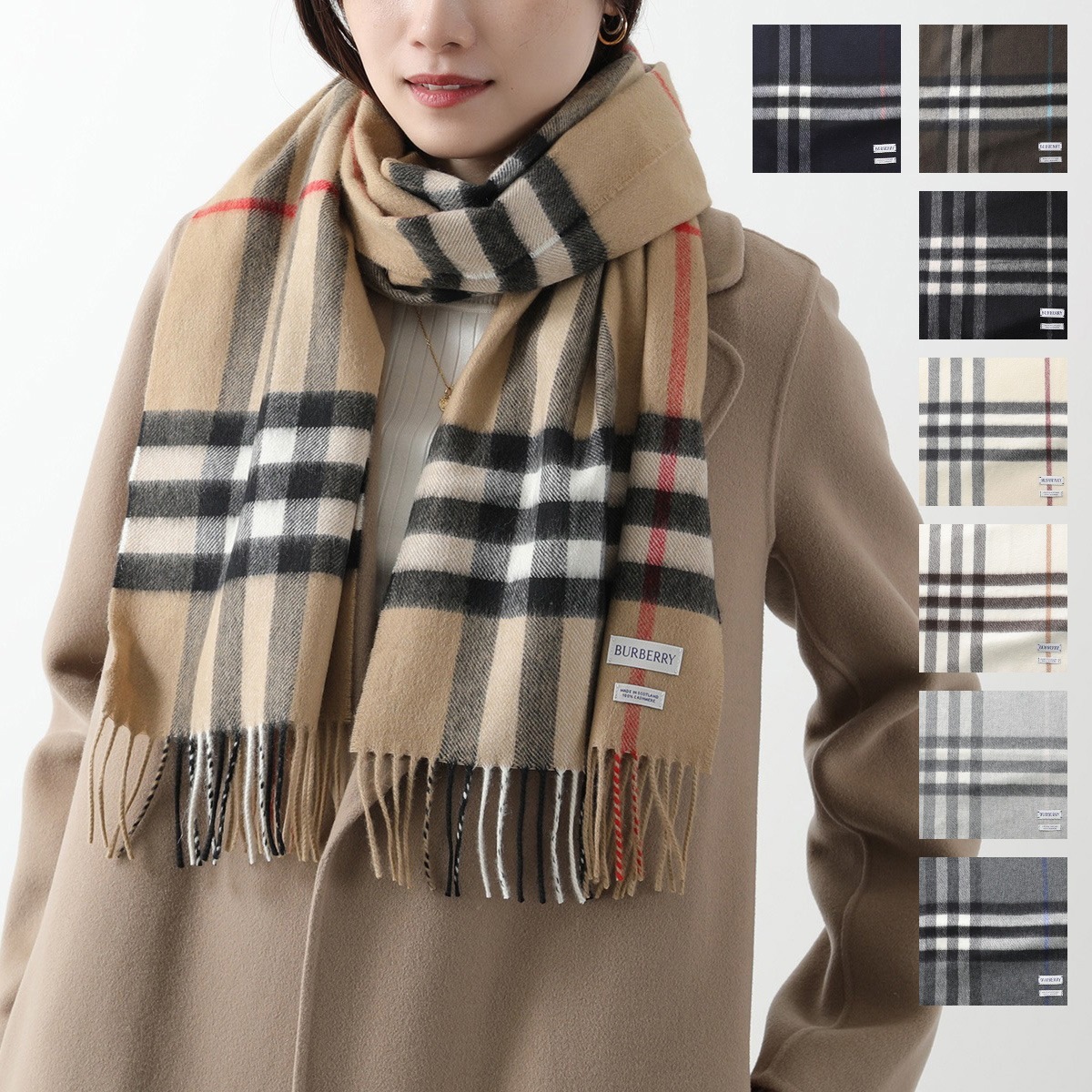 BURBERRY バーバリー マフラー MU GIANT CHK CS SC 8091005 8094741 8076576 8077884 8112634 8112637 8112642 81126