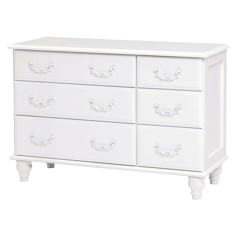 HAGIHARA(萩原) MBC-5774WH エレガントハンドルローチェスト(幅88×奥行35×高さ60cm) MBC5774WH