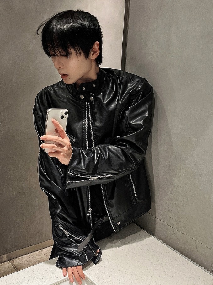 [COSYHARU公式]black up China leather jacket 10,455円