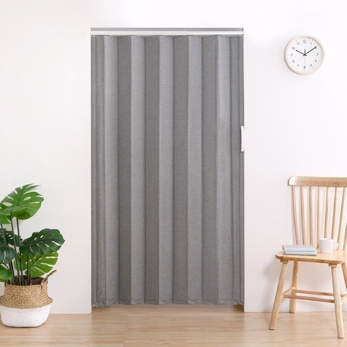 つっぱりファブリックアコーディオンドア 100×175cm