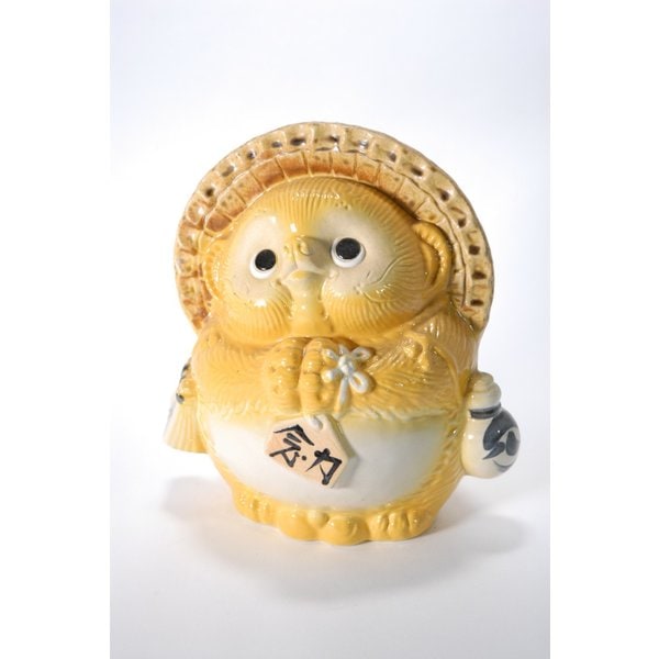 風水たぬき 黄 (大) 金運