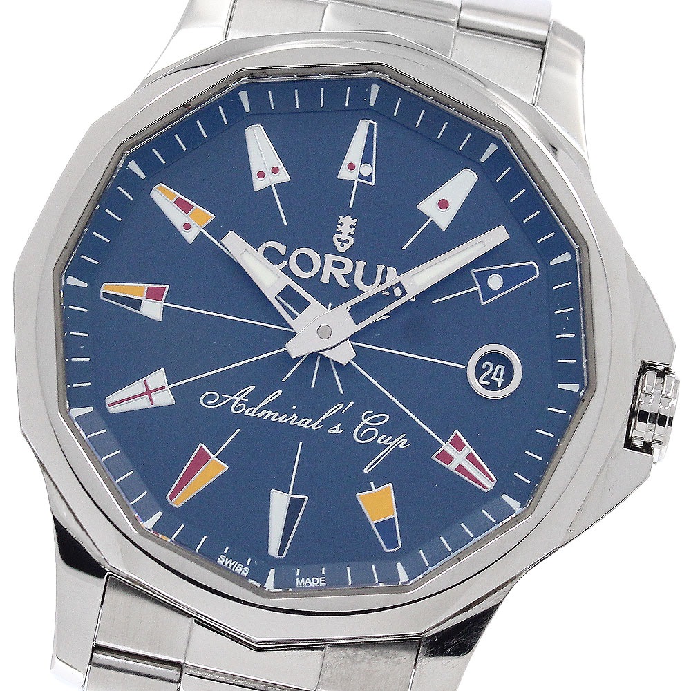 コルム CORUM 082.100.20/V200 AA90 アドミラルズカップ レジェンド38 日本限定モデル 自動巻き メンズ 美品 保証書付き_947197【中古】