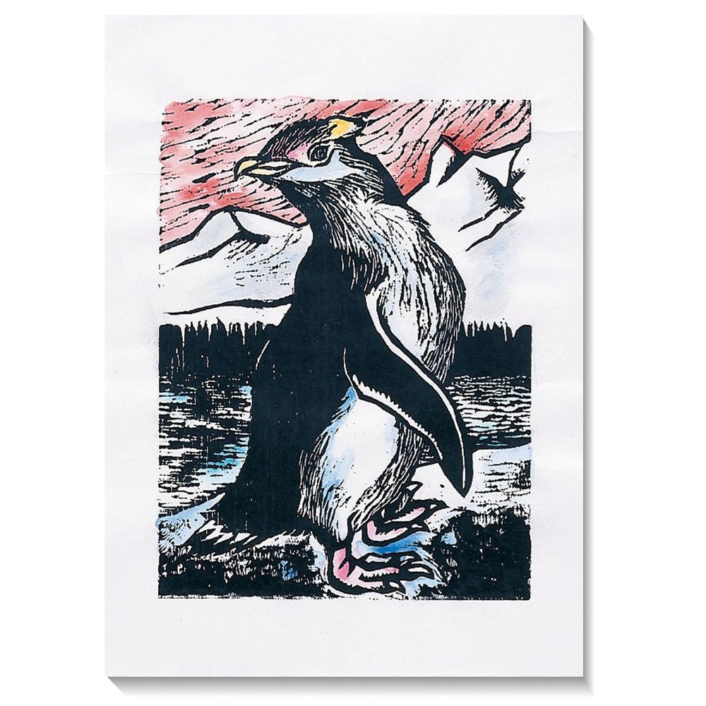 （まとめ買い）版画彩色和紙 40kg凸凹版用 大（100枚） 20822 [x3セット]