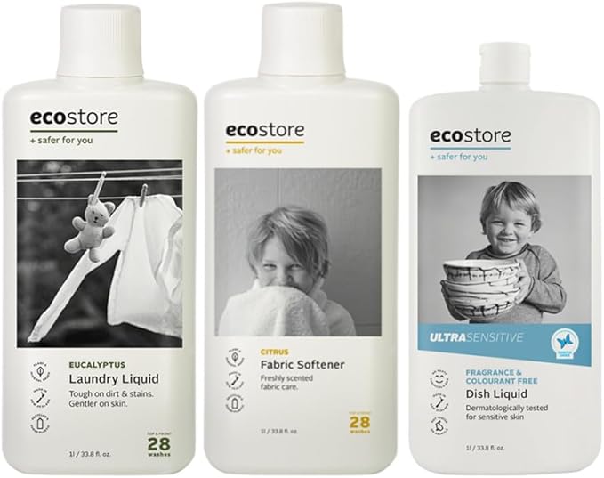 ecostore(エコストア) トライアルキット 洗濯洗剤 柔軟剤 食器用洗剤 セット