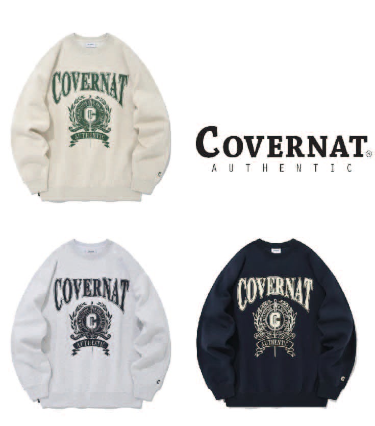 アイビー ロゴ オーバーフィット 起毛 マンツーマンTシャツ CO2203CR23