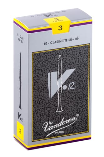 バンドーレン Bクラリネットリード V.12 硬さ:3 (10枚入り)