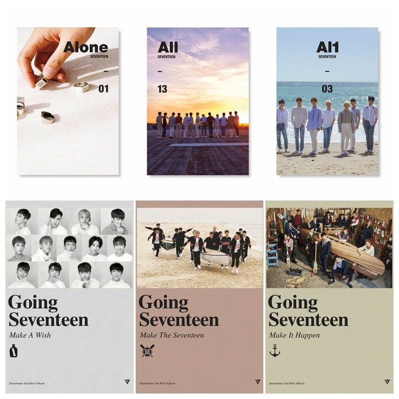 SEVENTEEN Going Seventeen 3種 + Al1 3種 [ 6種 セット ] wish+happen +seventeen+ALONE + Al1 + All