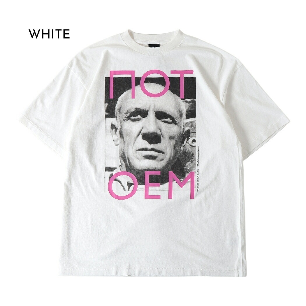 NOT OEM ノット オーイーエム ピカソ Tシャツ Picasso Tee WHITE TEE ( メンズ レディース 黒 白 ホワイト カットソー NOT-19 ) 7,405円