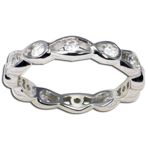 CZインフィニティシルバーリング サイズ/19号 スターリングシルバー シルバー925 指輪 高級 メンズ レディース 男性 女性 プレゼント ギフト おしゃれ 誕生日 sr00000278-xx