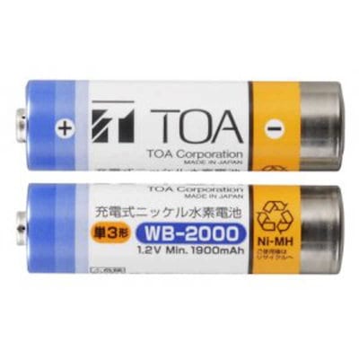 他サイト： TOA　ワイヤレスマイク用充電電池　WB20002の商品画像