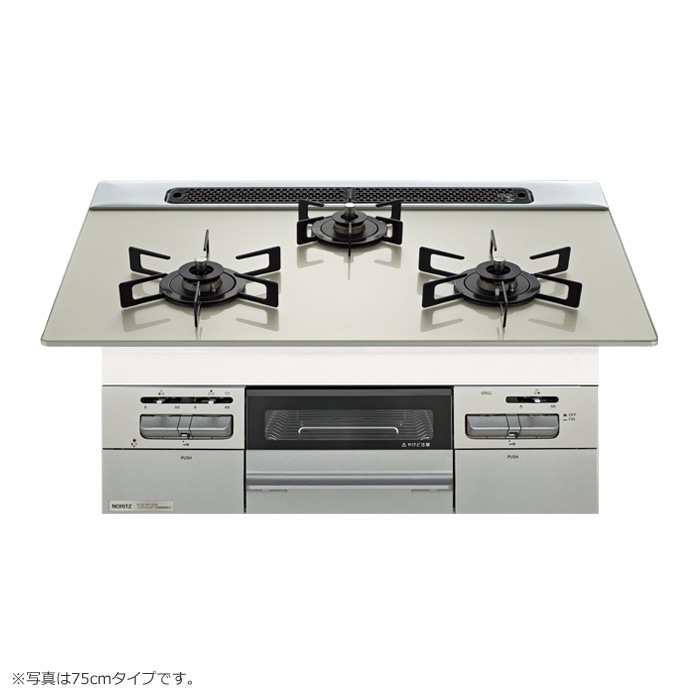 都市ガス用 60cm天板ビルトインコンロ Mikke ミッケ N3WV6RWAP2SIEC-13A ムーンシルバー 44,388円