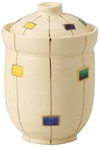 5個セット仁清角紋十草 小吸物碗 [ 6.5 x 9.2cm 141g ] 【 小吸碗 】 【 料亭 旅館 和食器 飲食店 業務用 】