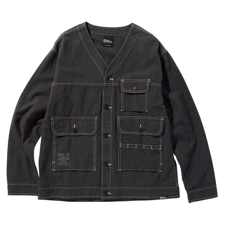 ジャックウルフスキン JP ヘンプ ウッドワーカージャケット（メンズ） M ファントム #5030701-6350