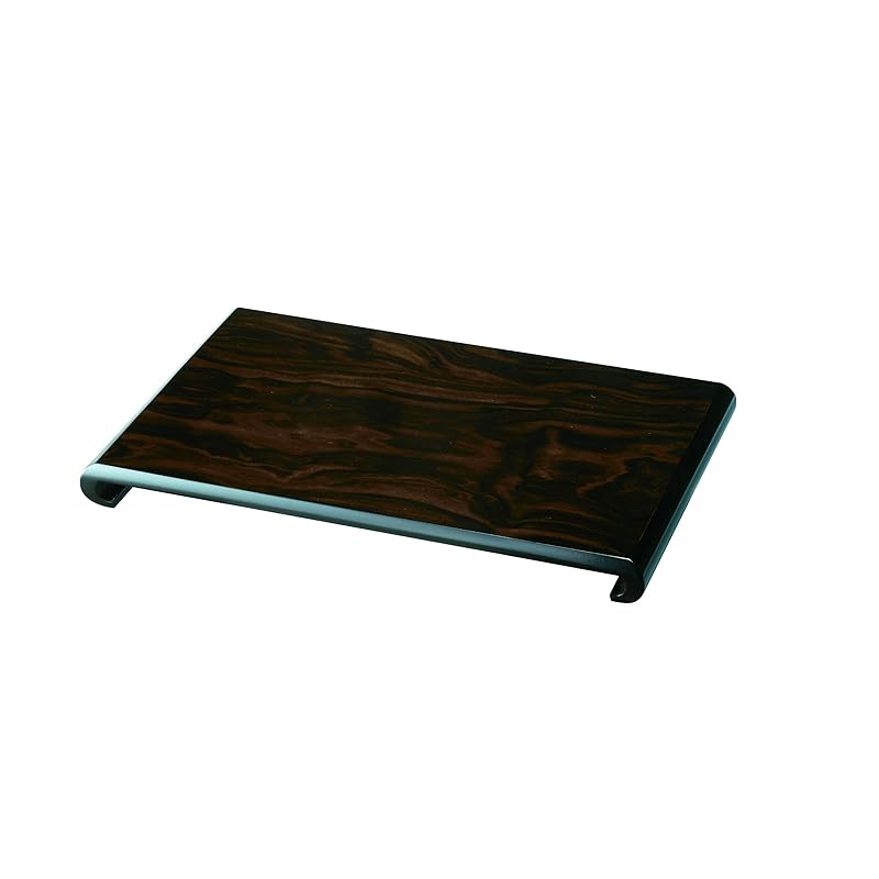 山家漆器店 木製 花台 クリ台 黒檀調 30cm 10号 床の間 玄関 敷板 人形台 置物 オブジェ インテリア おしゃれ 日本製 国産 洋室 和室 敬老の日 ギフト 退職祝い 記念品 工芸 伝統 オ