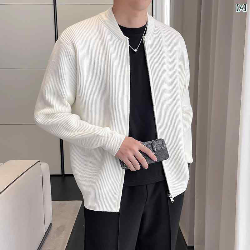 メンズ ファッション トップス アウター ジャケット セーター 春秋 カーディガン セーター メンズ