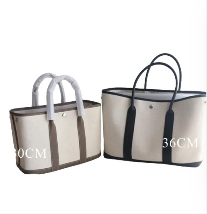 本革 キャンバス バッグ レディース トートバッグ 上質本牛革 キャンバス ショルダーバッグ ガーデンパーティンナリ 3カラー 3サイズ 25/30/36cm フォーマルバッグ プレゼント 通勤