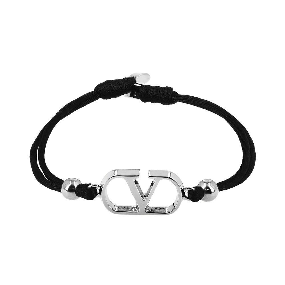 バレンチノ Vロゴ コットン ブレスレット 8Y2J0X85 KAZ 0NO