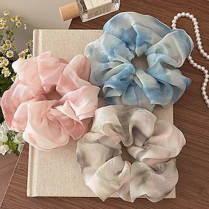 【1点ご購入 で10点プレゼントいたします】超仙染めシフォンシュシュ水墨風センシュアル2025シュシュ髪飾り髪飾り髪飾り髪飾り髪飾り髪を大きく結ぶ