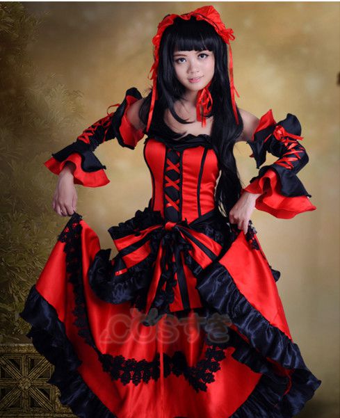 【全店任意2枚購入で100円OFF】　デート#183 ア#183 ライブ DATE A LIVE　時崎 狂三　女子服 コスプレ衣装 高品質 新品 Cosplay アニメ