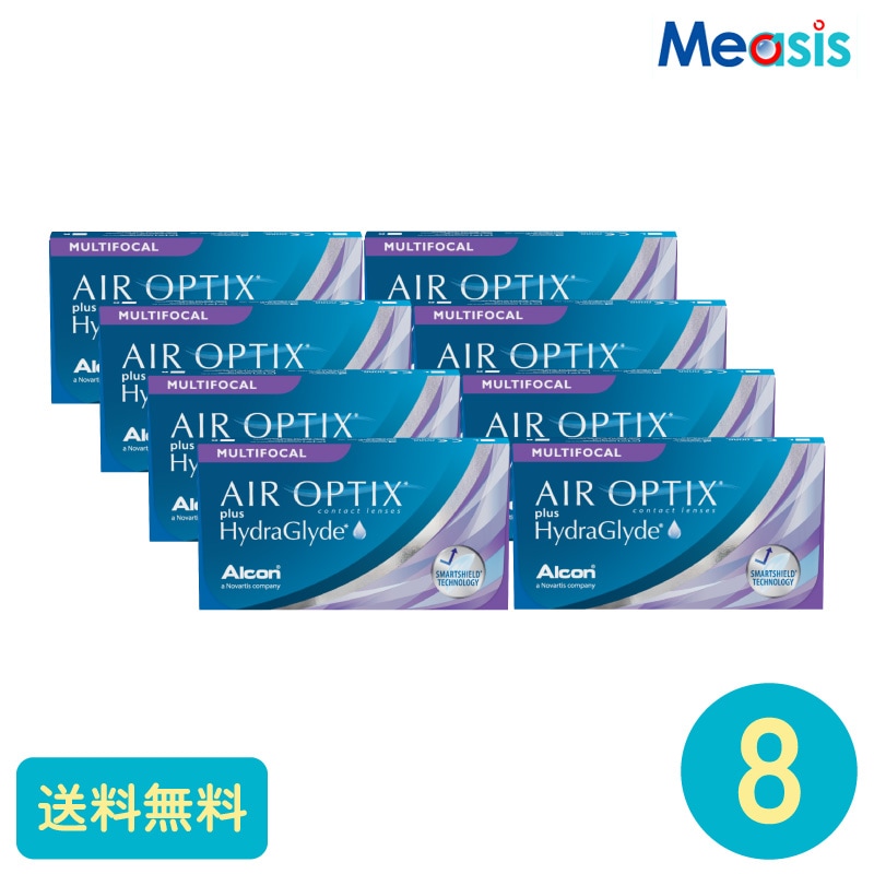 エアオプティクスプラスハイドラグライドマルチフォーカル 6枚 8箱 アルコン 遠近両用タイプ