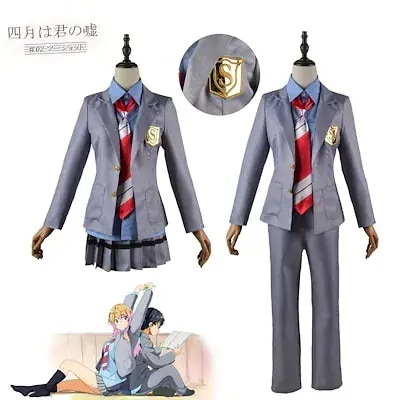四月は君の嘘 有馬公生 宮園かをり コスプレ変装仮装 衣装 コスチューム期間限定30％