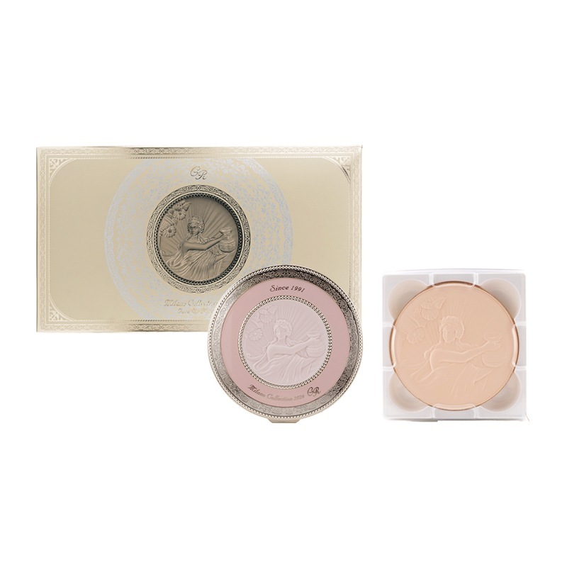 ミラノコレクションGR フェースアップパウダー 2026 セット 30g×2 本体+詰め替え用 パフ付き プレミアムローズ[ギフトラッピング対応]