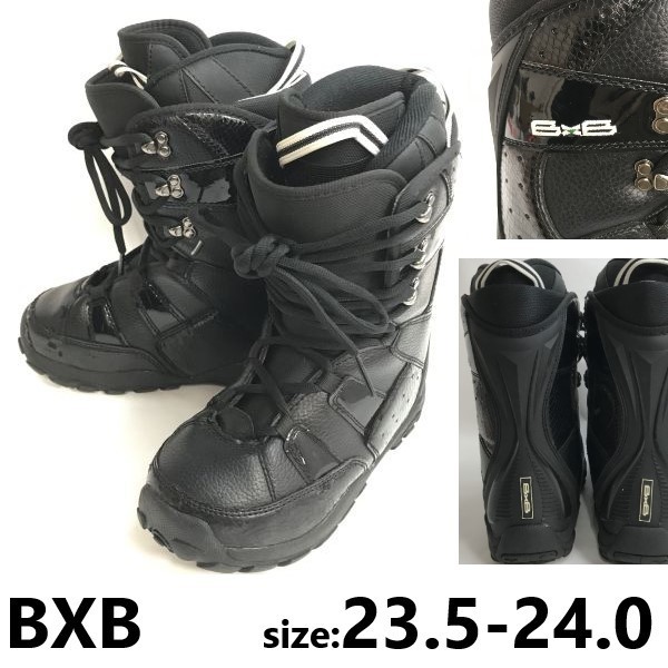 BXB/ビーエックスビースノーボードブーツ【size:23.5-24.0/black/黒】ソフト/ハード/スノボ/Boots/shoessWBWB97-34