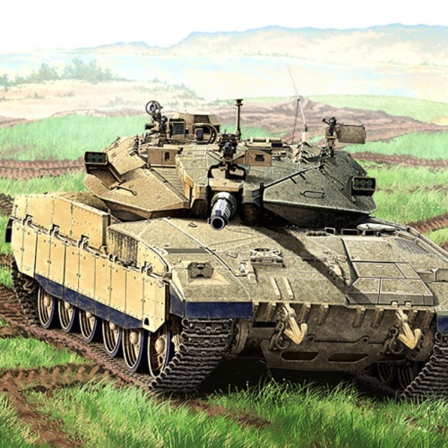 [1/35スケール] メルカヴァMk. IID「イスラエル国防軍」, アカデミープラモデル #T13286