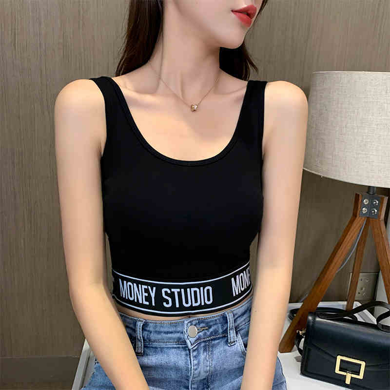 トップス タンクトップ ショート丈 ショート l ミニ丈 ミニ ノースリーブ 袖なし Uネック シンプル プリント ロゴ スリム 細身 インナー 大人可愛い かわいい 可愛い 大人女子 おし