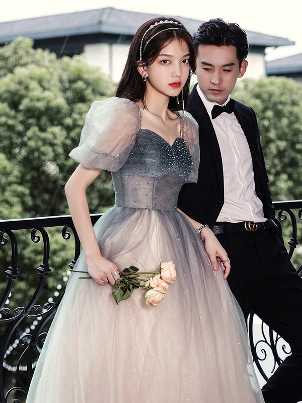 56%OFF!】 パーティードレス 演奏会ドレス Aラインドレス 韓国 結婚式 ロング ワンピース