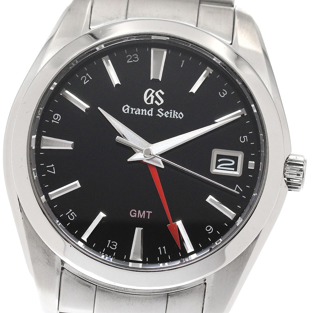セイコー SEIKO SBGN013/9F86-0AF0 グランドセイコー ヘリテージコレクション GMT デイト クォーツ メンズ 箱付き_951133【中古】