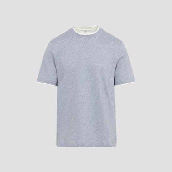 BRUNELLO CUCINELLI Men T-Shirts MW8357427 CGE03 CARTA DA ZUCCHERO