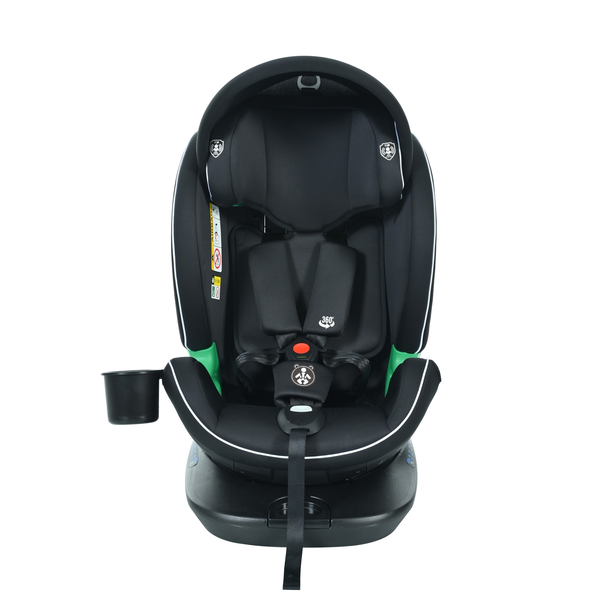 【送.料.無.料！】【国内発送】【トップテザータイプ】チャイルドシート 新生児 ISOFIX 0歳～12歳 360度回転式 40～150cm ジュニアシート 調節可能 洗える キャノピー付き ベビーシ