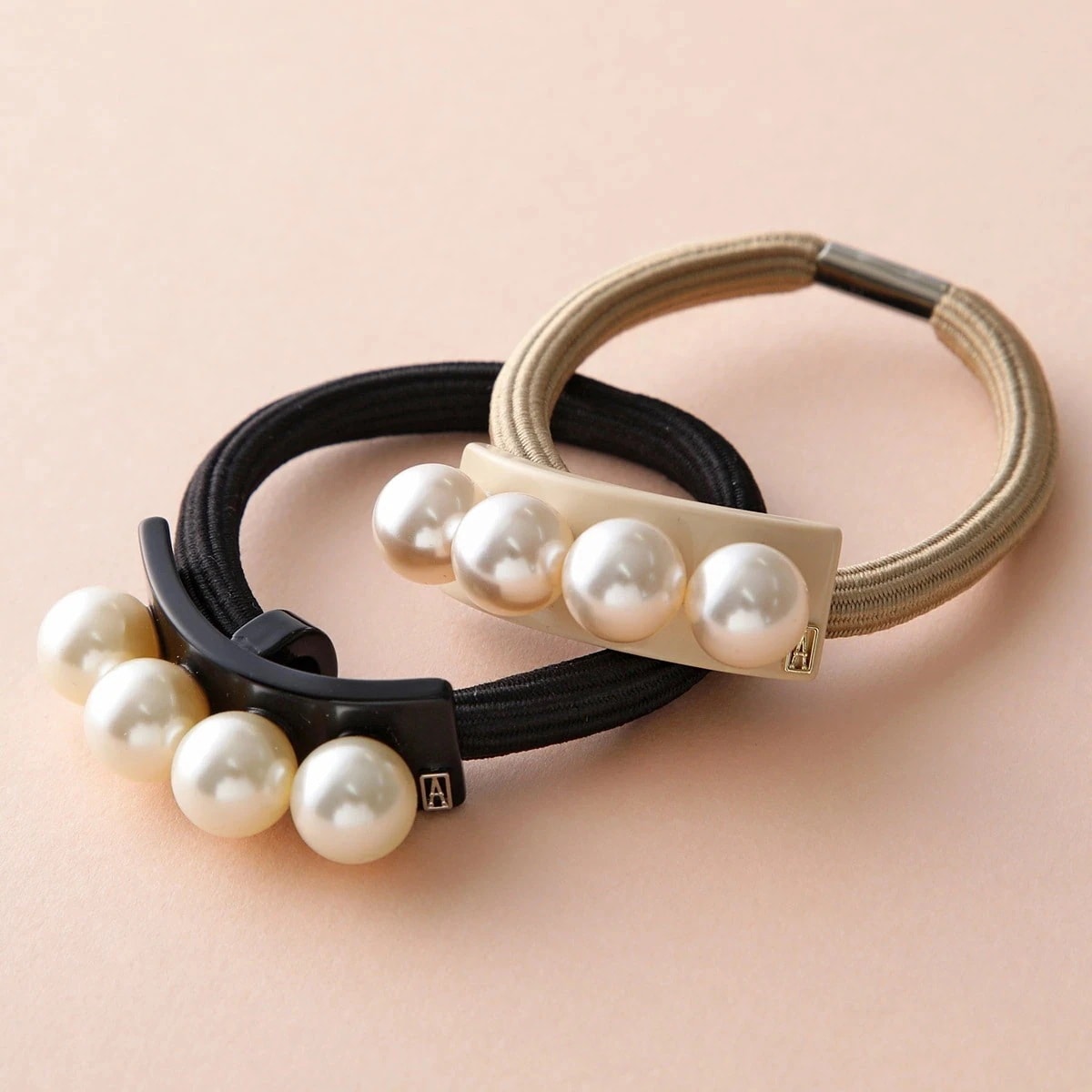 ALEXANDRE DE PARIS アレクサンドル ドゥ パリ ヘアゴム APY-18076-03 レディース パール 髪留め ヘアアクセサリー カラー2色 【mega】