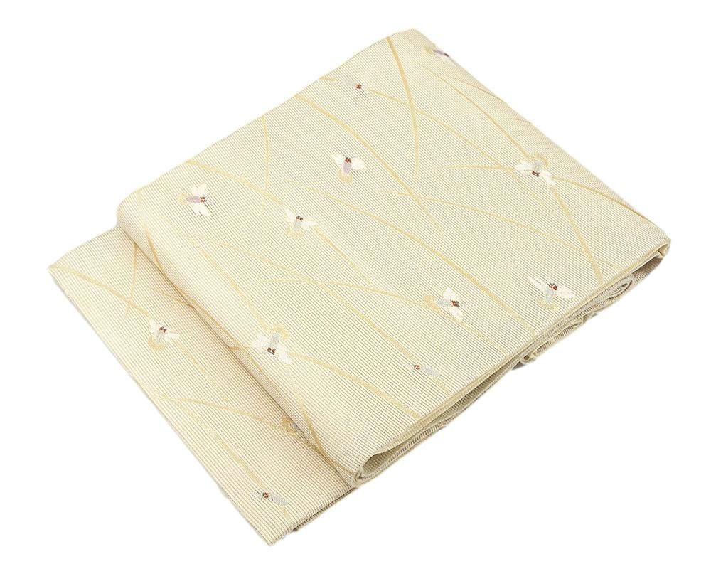 夏物 袋帯 新品仕立済 正絹 夏物 京都イシハラ謹製 蛍模様 袋帯 新品 仕立て上がり