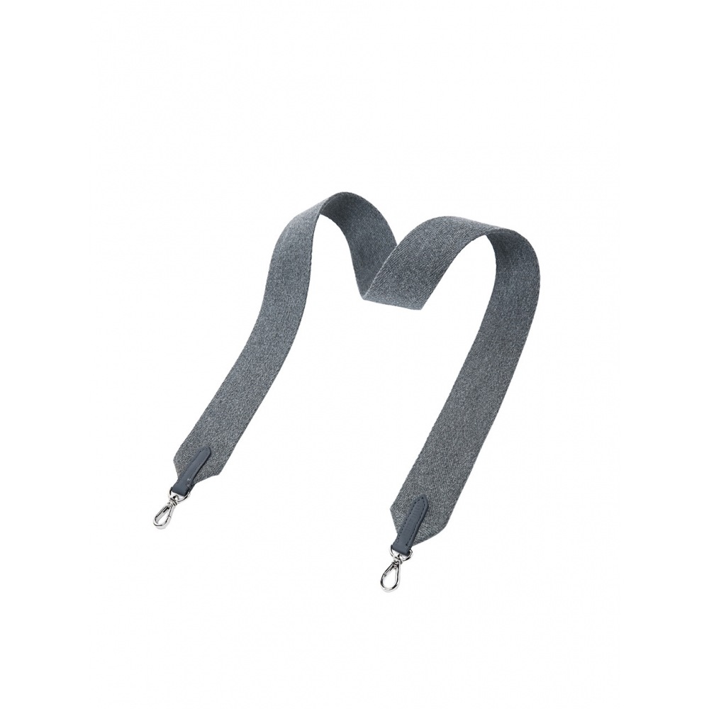 JOSEPH & STACEY プレイフル ワイド ウェビング ストラップ メランジ グレー