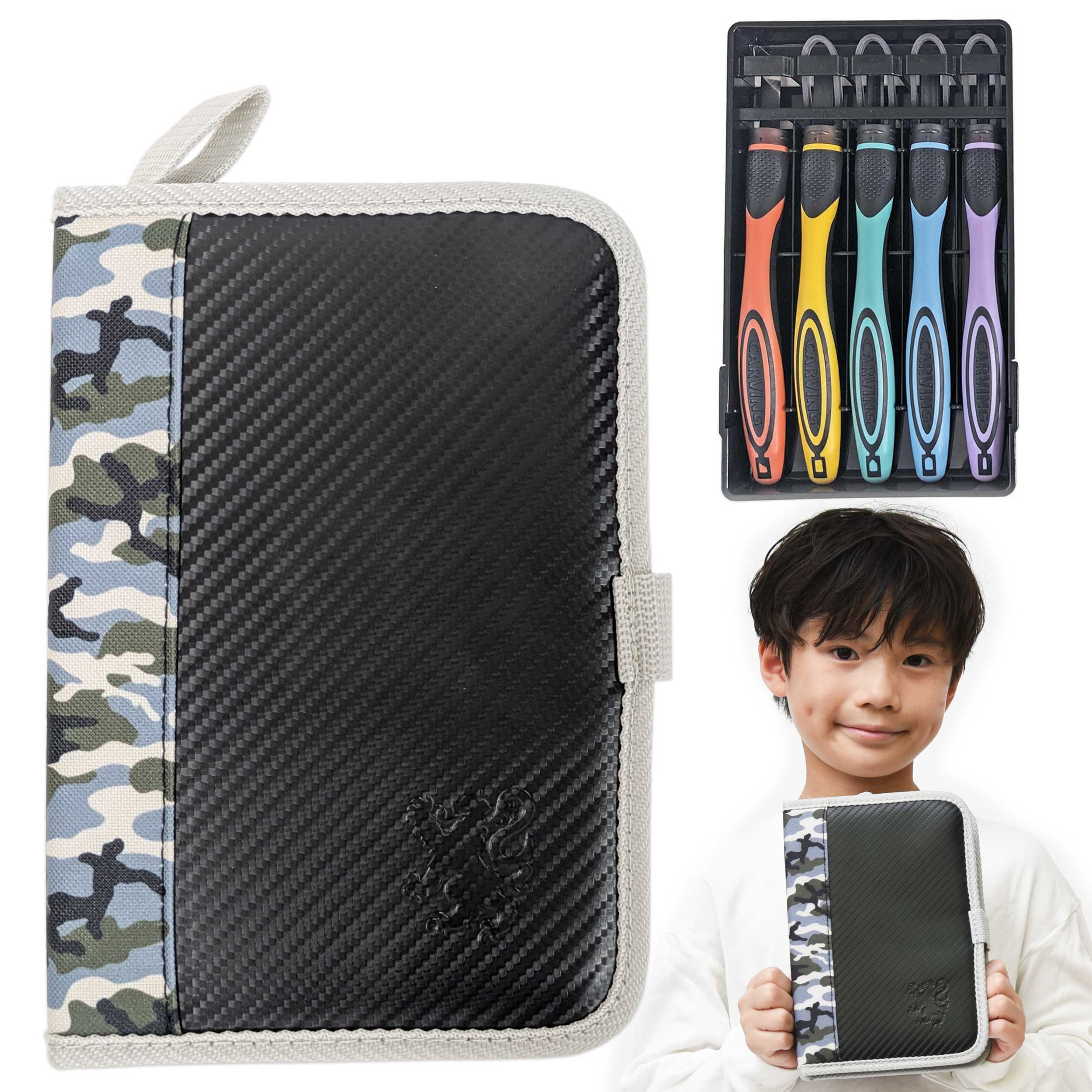 Qoo10] 彫刻刀セット シュターデル 2WAY G