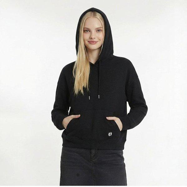 女性ニットライクフード付きTシャツ10560-131-211-07B-SH