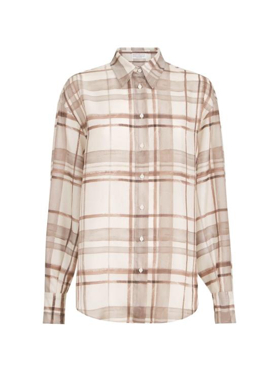 BRUNELLO CUCINELLI Women Shirts MP968NN406 C015 Brown