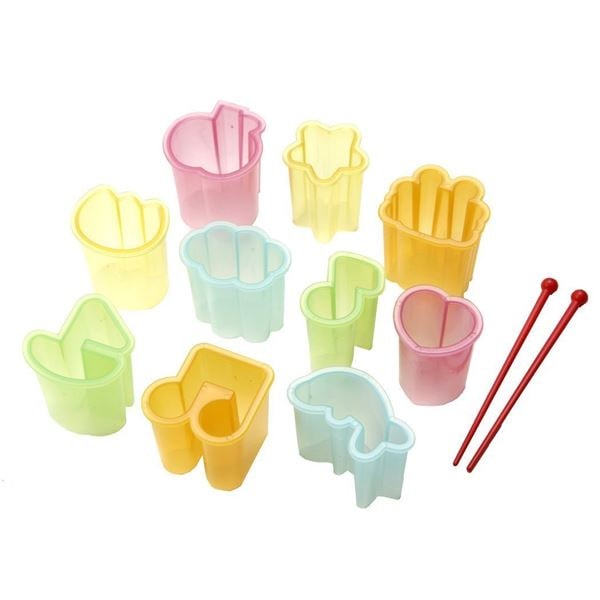 （まとめ）お弁当 野菜抜き型 セット ミニ （お弁当 キャラ弁グッズ） [160個セット]