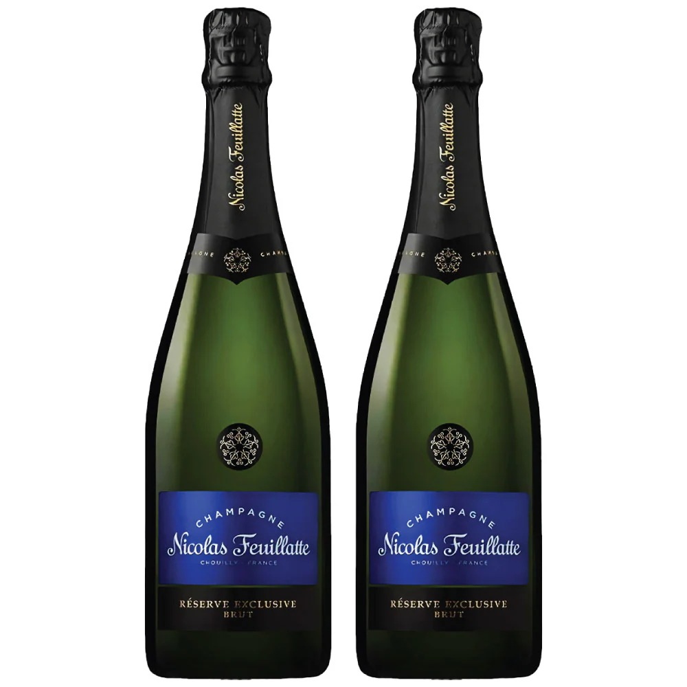 ニコラ フィアット ブルーラベル ブリュット レゼルヴ 750ml 2本セット スパークリングワイン 辛口 Nicolas Feuillatte, Reserve Brut シャンパン